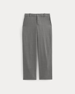 Alternative view of Straight-Leg Trouser in Tailor Twill | Heather Graphite