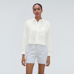 Alternative view of The Linen Way Short Shirt | White