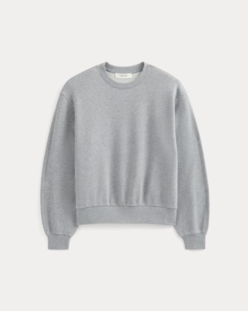 Alternative view of Lightweight Terry Blouson Crew | Vintage Heather Grey