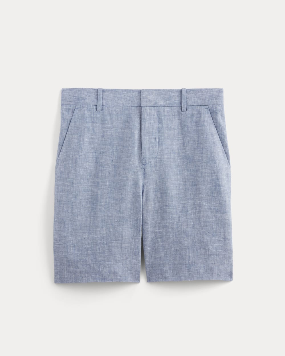 The 7 Linen Trouser Short | Chambray - Image 2