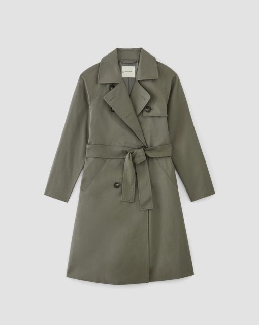 Alternative view of The Trench Coat | Pewter Green
