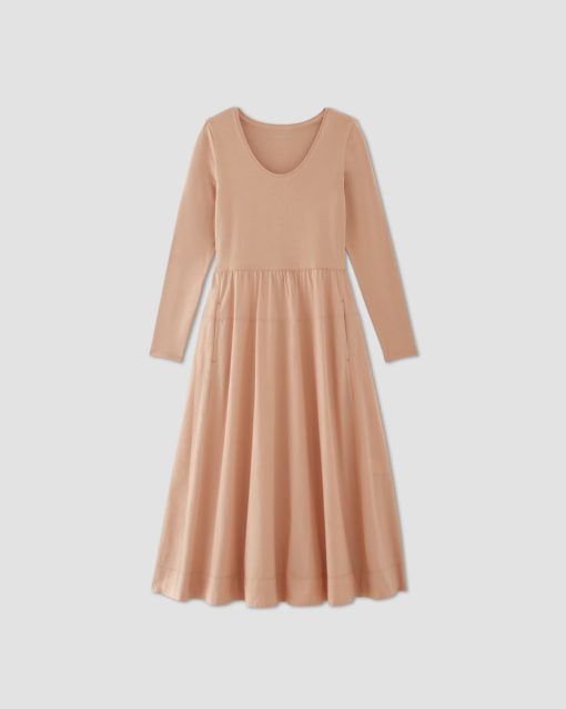 Alternative view of The Long-Sleeve Riviera Dress | Blush Pink