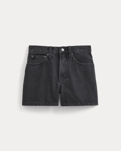 Alternative view of Classic Jean Short | Black