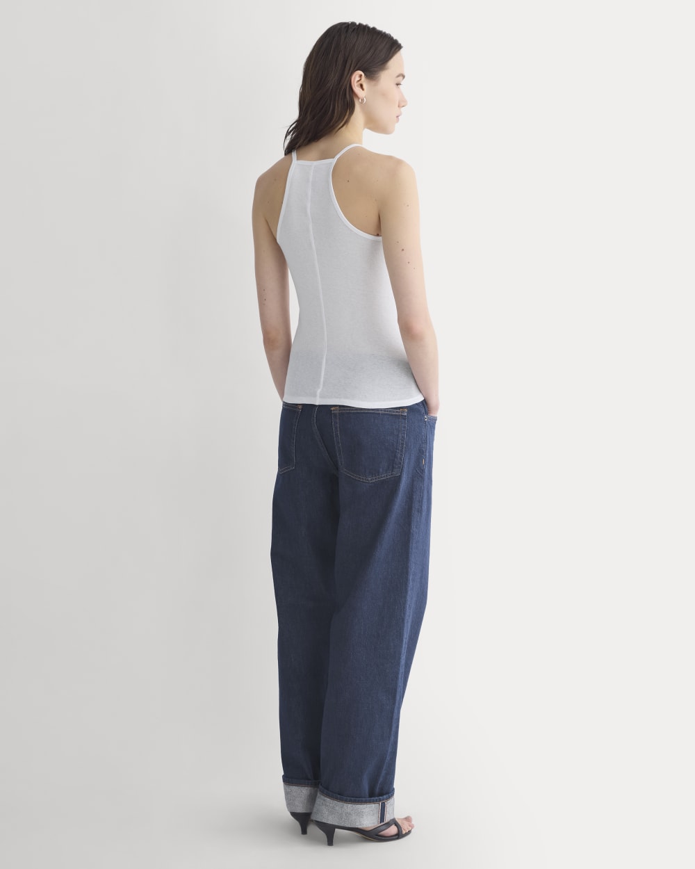 Tissue Narrow Racerback Tank | White - Image 5