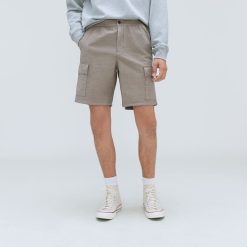 Alternative view of The Cotton Linen Short | Clay