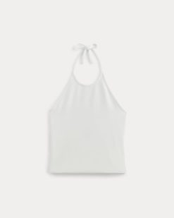 Alternative view of The Form Halter Top | White