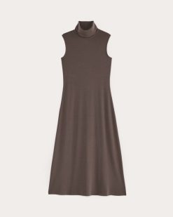 Alternative view of The Madison Dress in Butterknit | Espresso