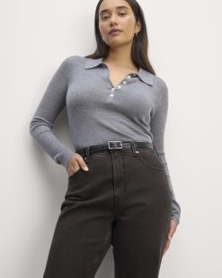 Alternative view of The Cheeky Hourglass Jean | Washed Black | 28.5 Inseam
