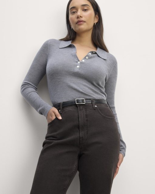 Alternative view of The Cheeky Hourglass Jean | Washed Black | 28.5 Inseam