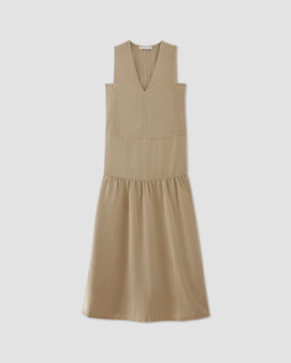 The TENCEL™ V-Neck Dress | Cornstalk - Image 2