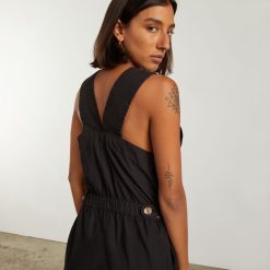 Alternative view of The Fatigue Apron Jumpsuit | Black
