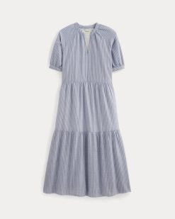 Alternative view of The Farmers Market Dress | Mazarine Blue / Optic White