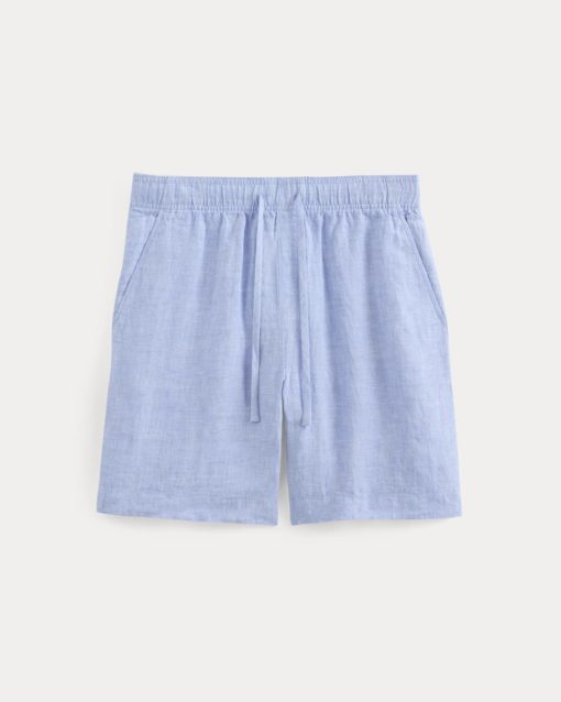 Alternative view of Linen Easy Short | Light Blue