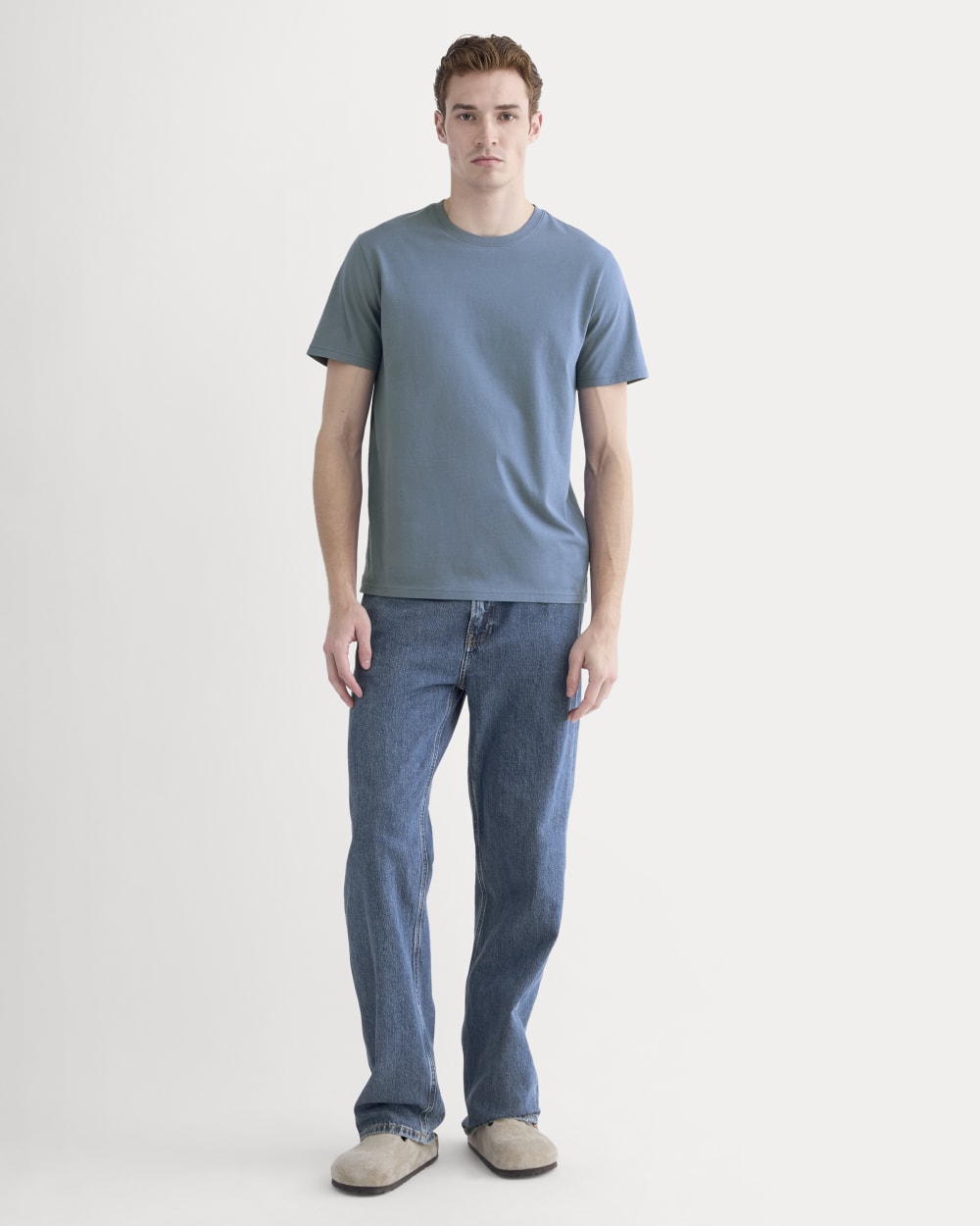 The Essential Organic Crew | Faded Navy - Image 3