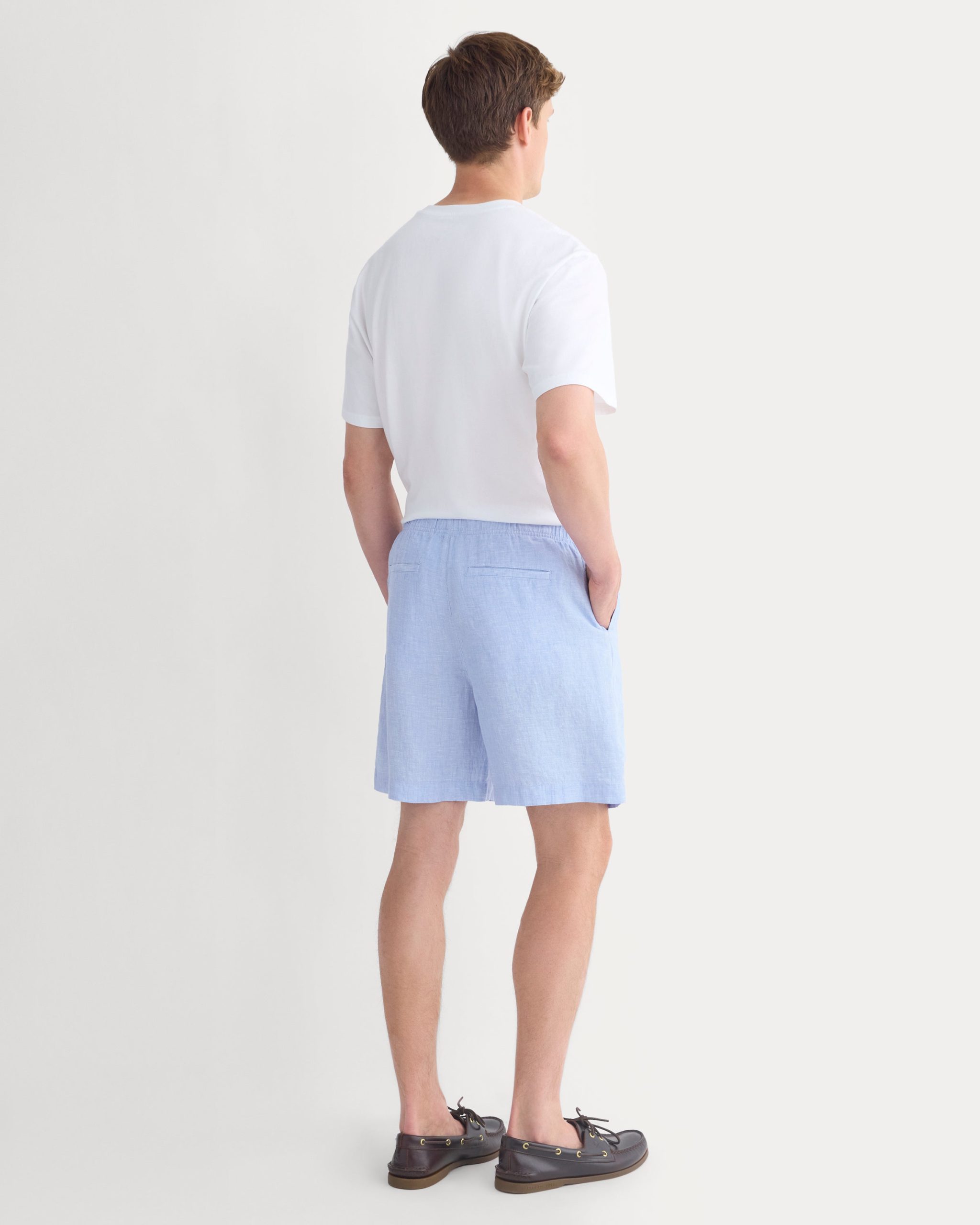 Linen Easy Short | Light Blue - Image 5
