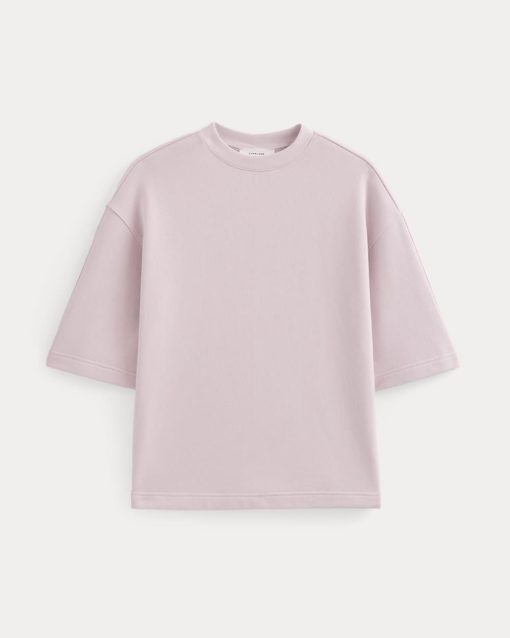 Alternative view of Lightweight Terry Oversized Tee | Burnished Lilac