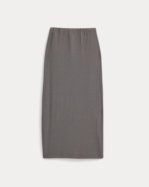 Alternative view of Maxi Skirt in Butterknit | Charcoal Grey