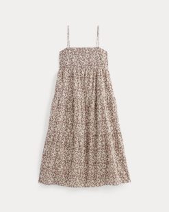 Alternative view of The Gauze Tiered Dress | Natural / Rose Dusk Floral