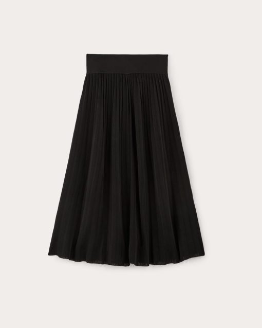 Alternative view of The Pleated Skirt | Black