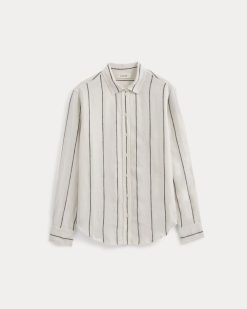 Alternative view of The Must-Have Shirt in Linen | Gardenia/Meteorite