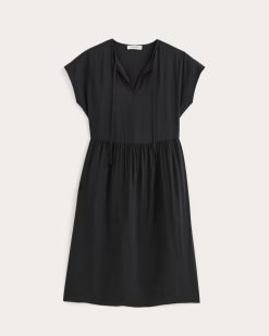Alternative view of The Midi Dress in SoftLuxe | Black