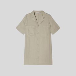 Alternative view of The Linen Workwear Dress | Seagrass
