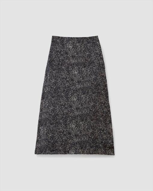 Alternative view of The Hammered Satin Slip Skirt | Black Moonsplatter