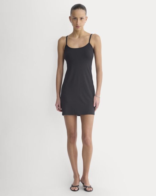 Knit Cami Mini Dress | Black