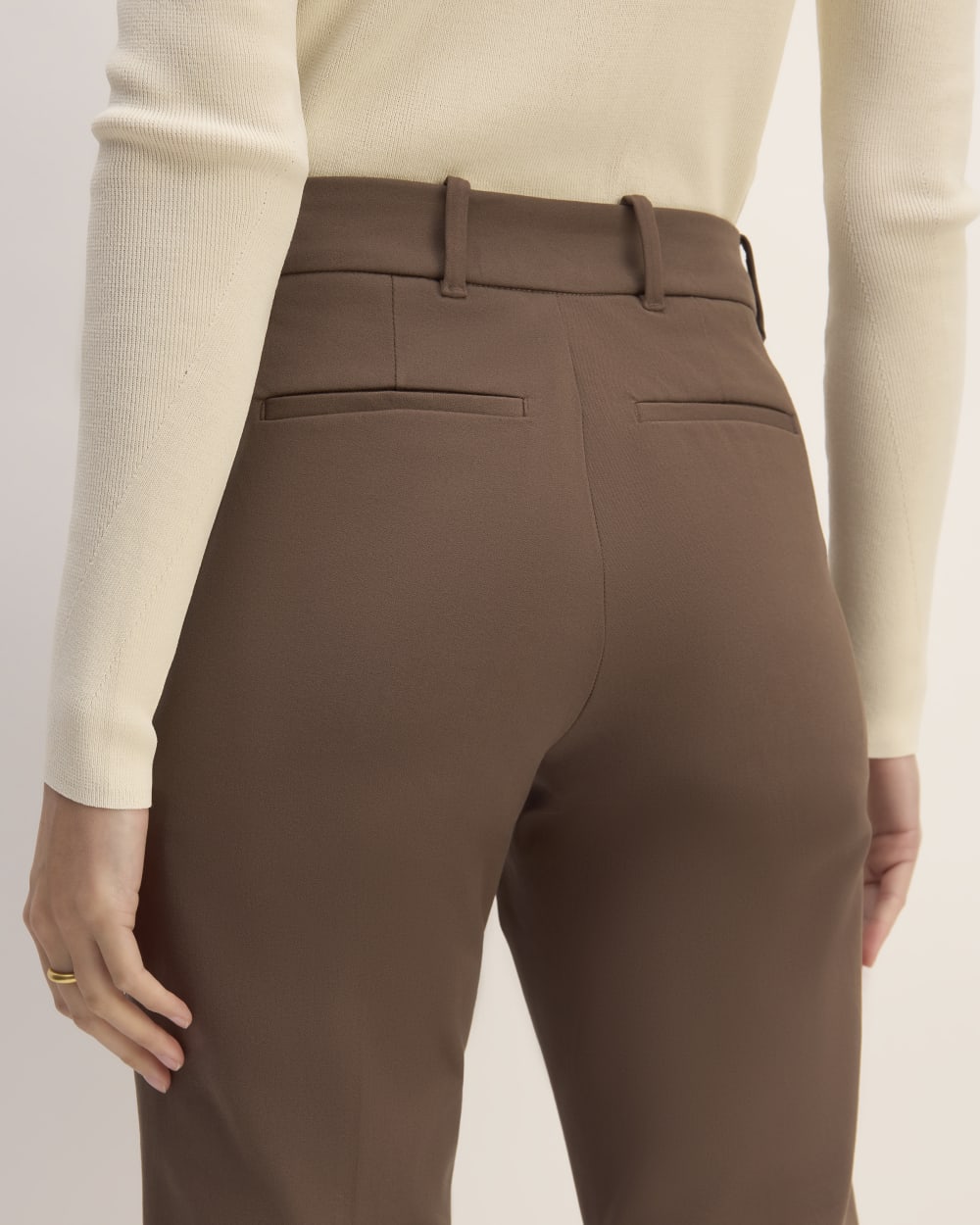 The Bi-Stretch Flare Pant | Cocoa - Image 5