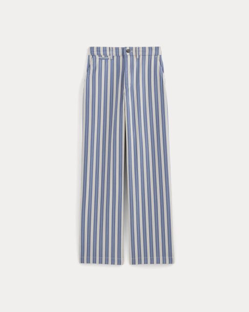 Alternative view of The Wide-Leg Chino | Dutch Blue / Natural