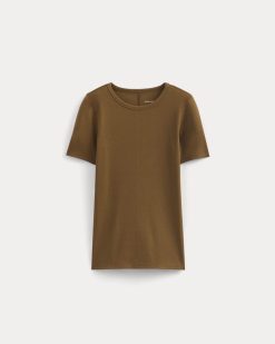 Alternative view of The Luxe Rib Crew | Toffee