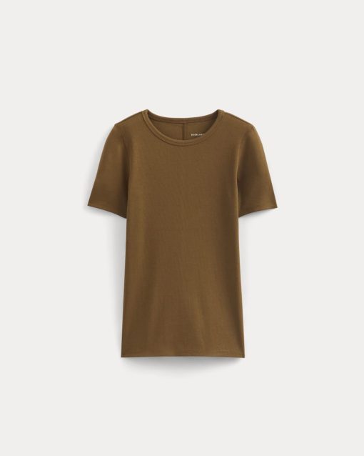 Alternative view of The Luxe Rib Crew | Toffee
