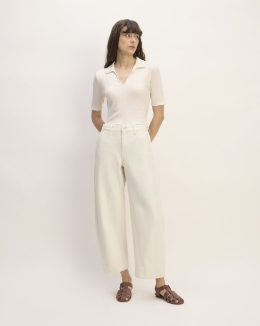 The Summer Barrel Jean | Ecru