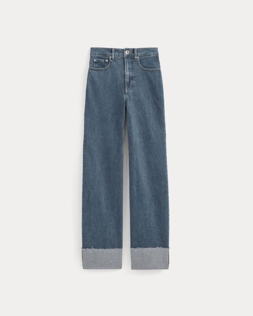 Alternative view of The Way-High® Sailor Jean 2.0 | Mid Indigo | 31.5 Inseam