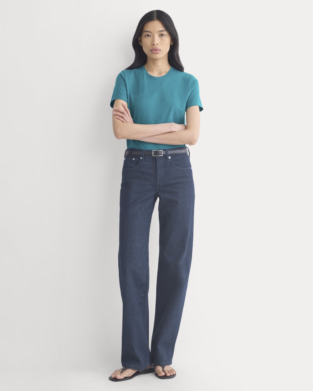 The Slim Crew in Essential Cotton | Everglade - Image 3