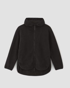 Alternative view of The ReNew Fleece Full-Zip Hoodie | Black