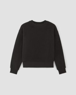 Alternative view of The ReNew Fleece Oversized Crew | Black