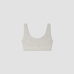 Alternative view of The Cotton Tank Bra |  Heathered Grey
