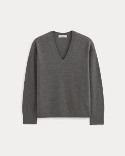 Alternative view of The Classic V in Cashmere | Heather Charcoal