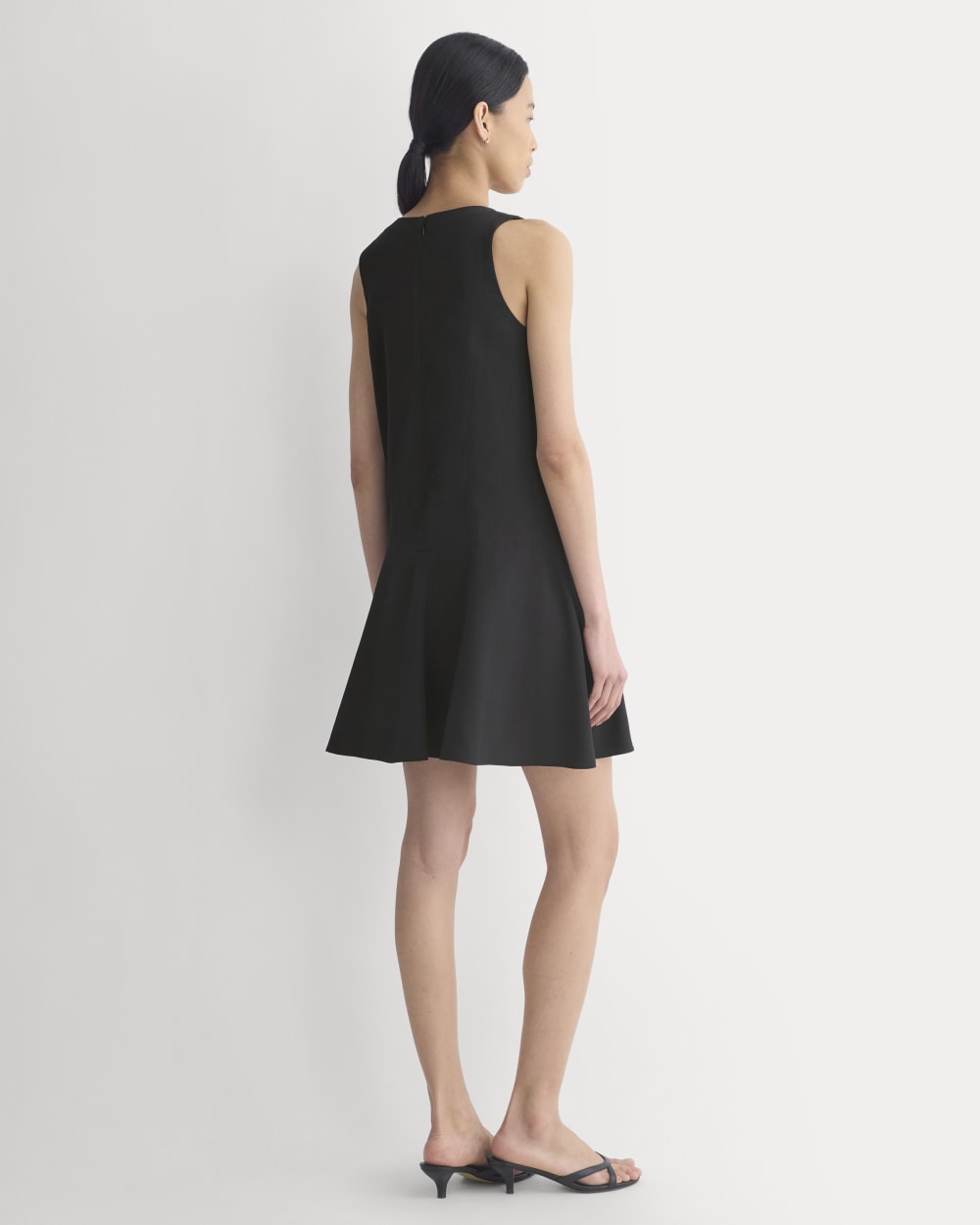 Drop Waist Mini Dress | Black - Image 4