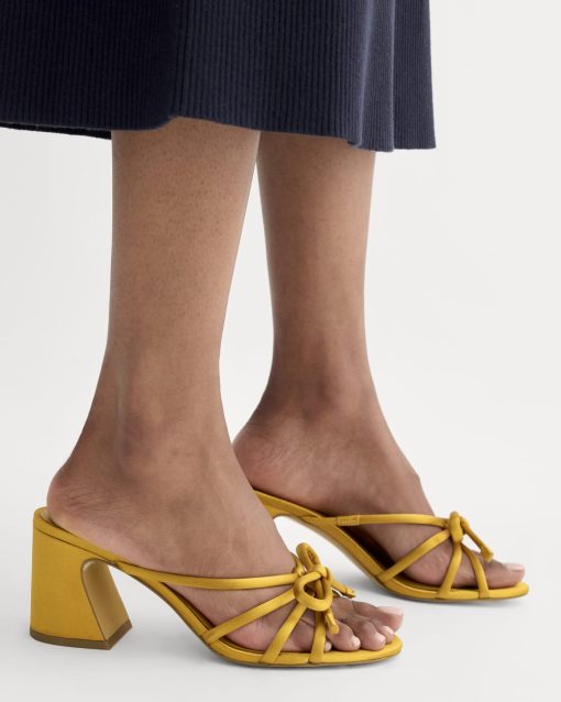 Alternative view of The Bow Heel | Golden Sun Satin