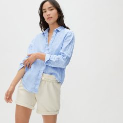 Alternative view of The Must-Have Shirt in Linen | Classic Blue