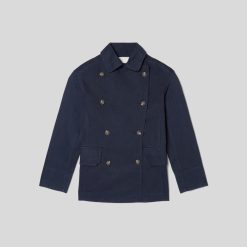 Alternative view of The Organic Cotton Herringbone Jacket | Navy