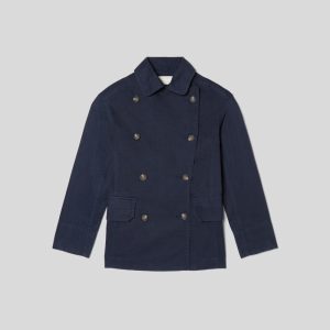 Alternative view of The Organic Cotton Herringbone Jacket | Navy