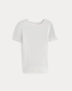 Alternative view of The Luxe Rib Crew | White