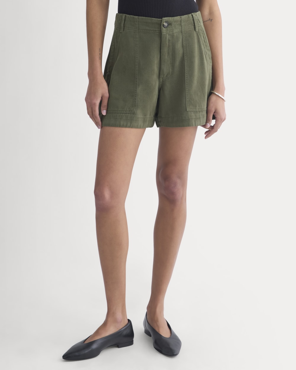 The Utility Short in Buttersoft | Olive Night - Image 5