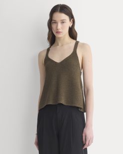 Racerback V-Neck Sweater | Beech