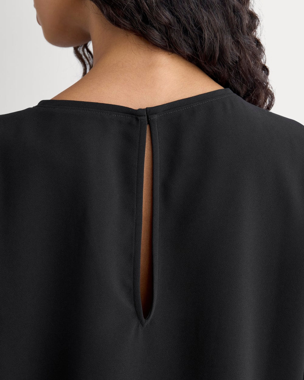 Drapey Crepe Top | Black - Image 4