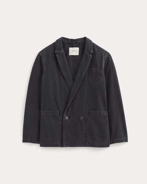 Alternative view of The Denim Chore Blazer |  Black