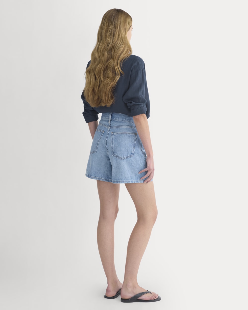 Way-High® A-Line Denim Short | Light Indigo - Image 4